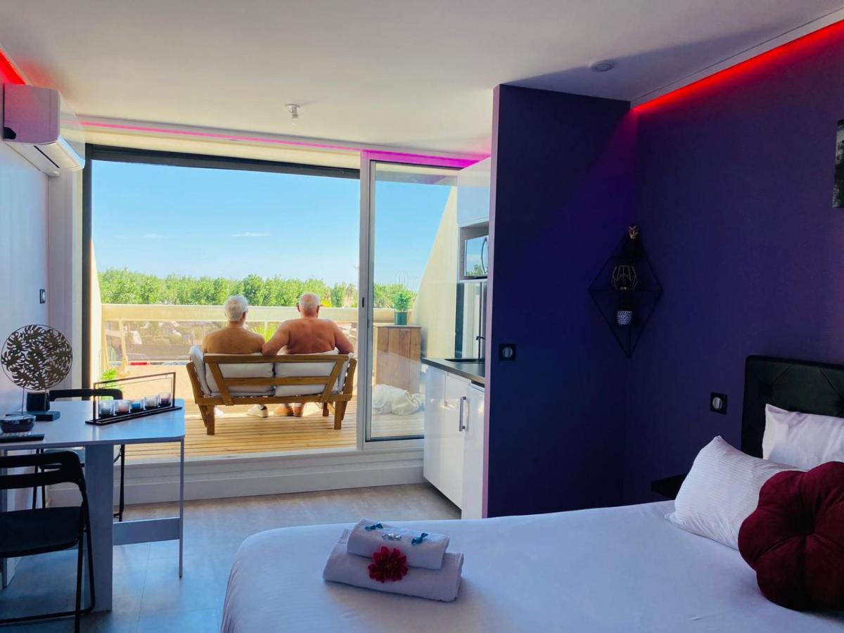 Studio Camp Naturiste Vue Mer, Le Gilyves Cocooning Agde Buitenkant foto
